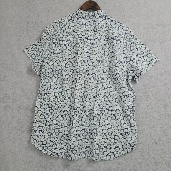 J.Crew Flex Washed Slim Fit Floral Shirt XXL Daisy Print  Men's 7CT - Picture 2 of 6